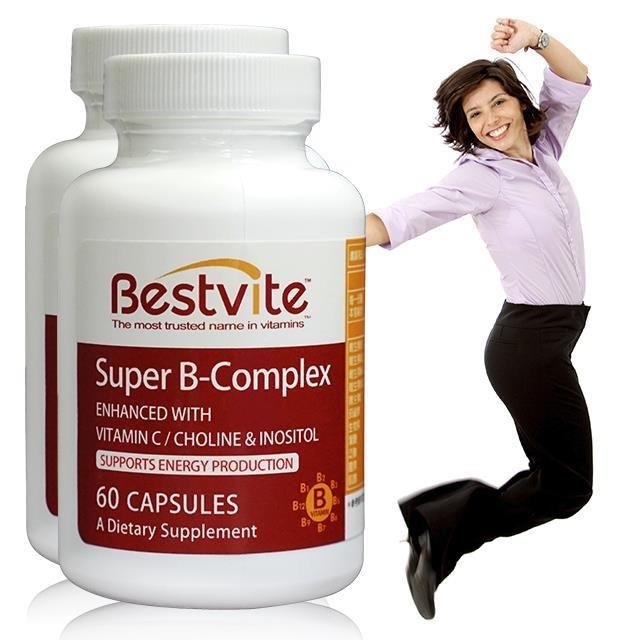 Bestvite 必賜力 即期品超級維他命B群膠囊2瓶組(60顆/瓶) 效期2027/9/30