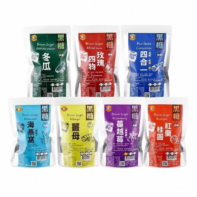 sun-cet. 太禓食品 脈輪黑糖茶磚 嗑糖超大顆純手工茶磚(350g/包)6入組