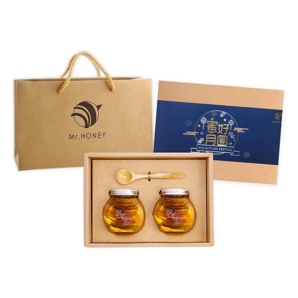 Mr.HONEY 蜂蜜先生 蜂蜜禮盒(240gX2)-蜂蜜漬檸檬X2