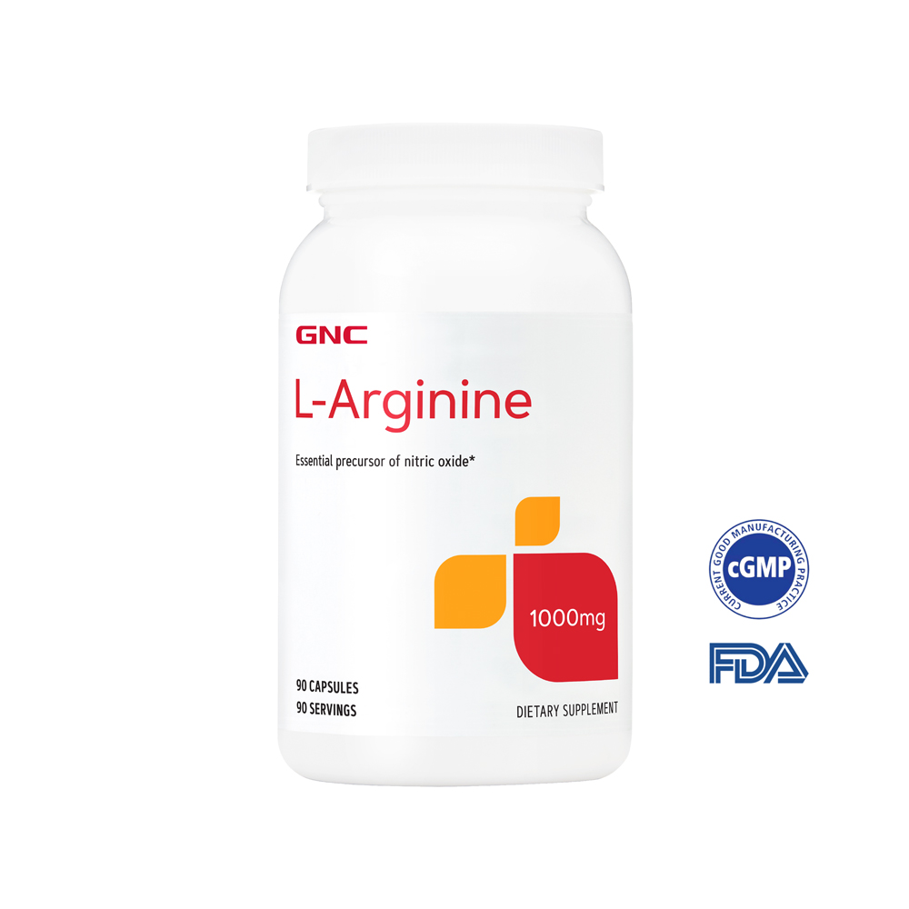 GNC 健安喜 左旋精胺酸1000膠囊食品(90粒/瓶) 促進新陳代謝 增強體力 精神旺盛
