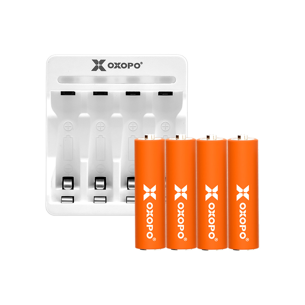 OXOPO 乂靛馳 XN S系列 低自放鎳氫電池組 (3號4入+充電器)