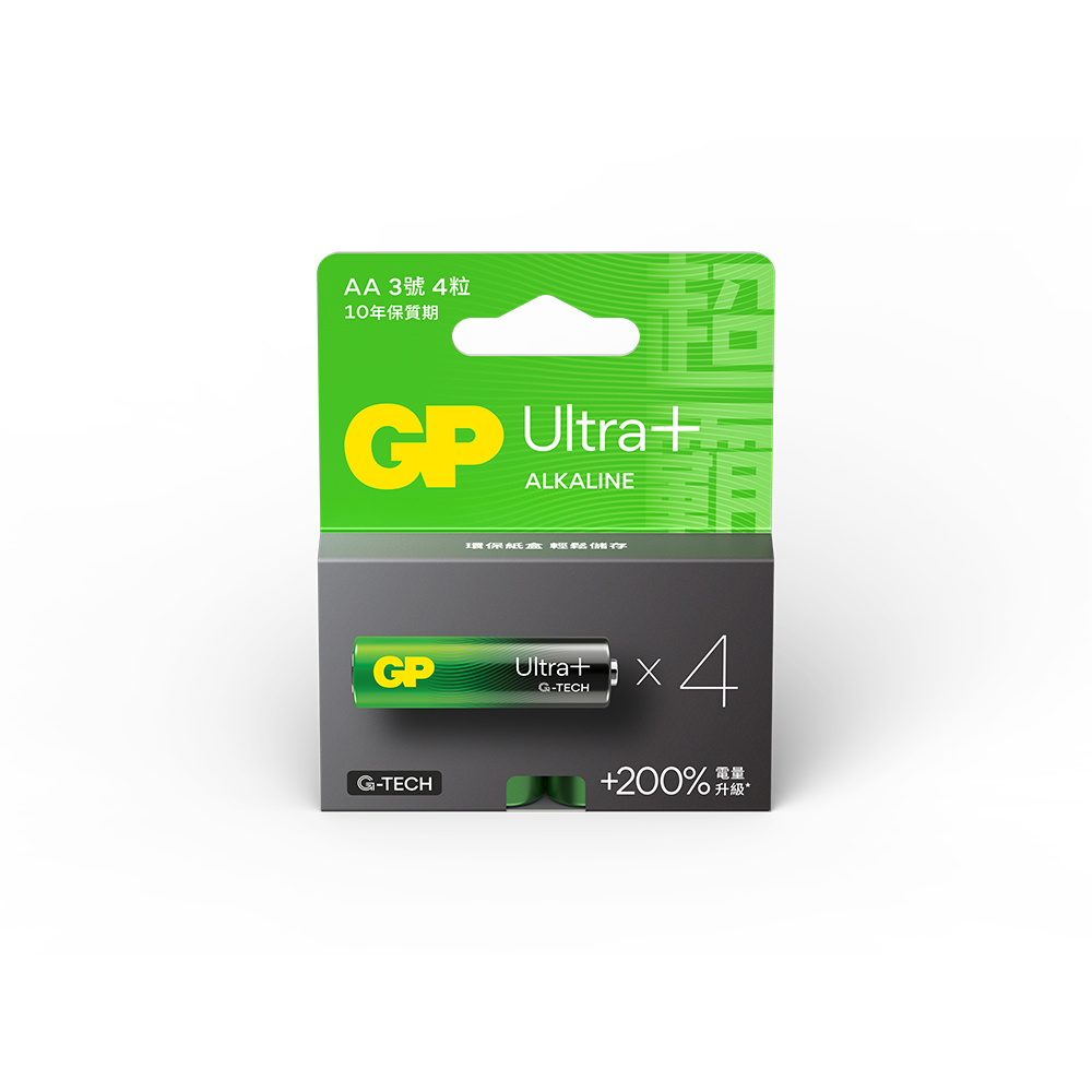 GP 超霸 3號超特強鹼性電池4入Ultra Plus(卡裝)