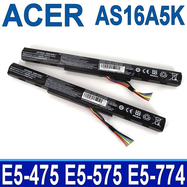 AS16A5K 4芯 原廠規格 電池 E5-476 E5-575 E5-575G E5-575T E5-575TG E5-523G E5-553G E5-576G E5-774 E5-774G F5-573 F5-573G F5-573T F5-771G F5-522 K50-20 TMP249 TMP259 AS16A7K  AS16A8K 相容6CELL AS16B5J 與 AS16B8J