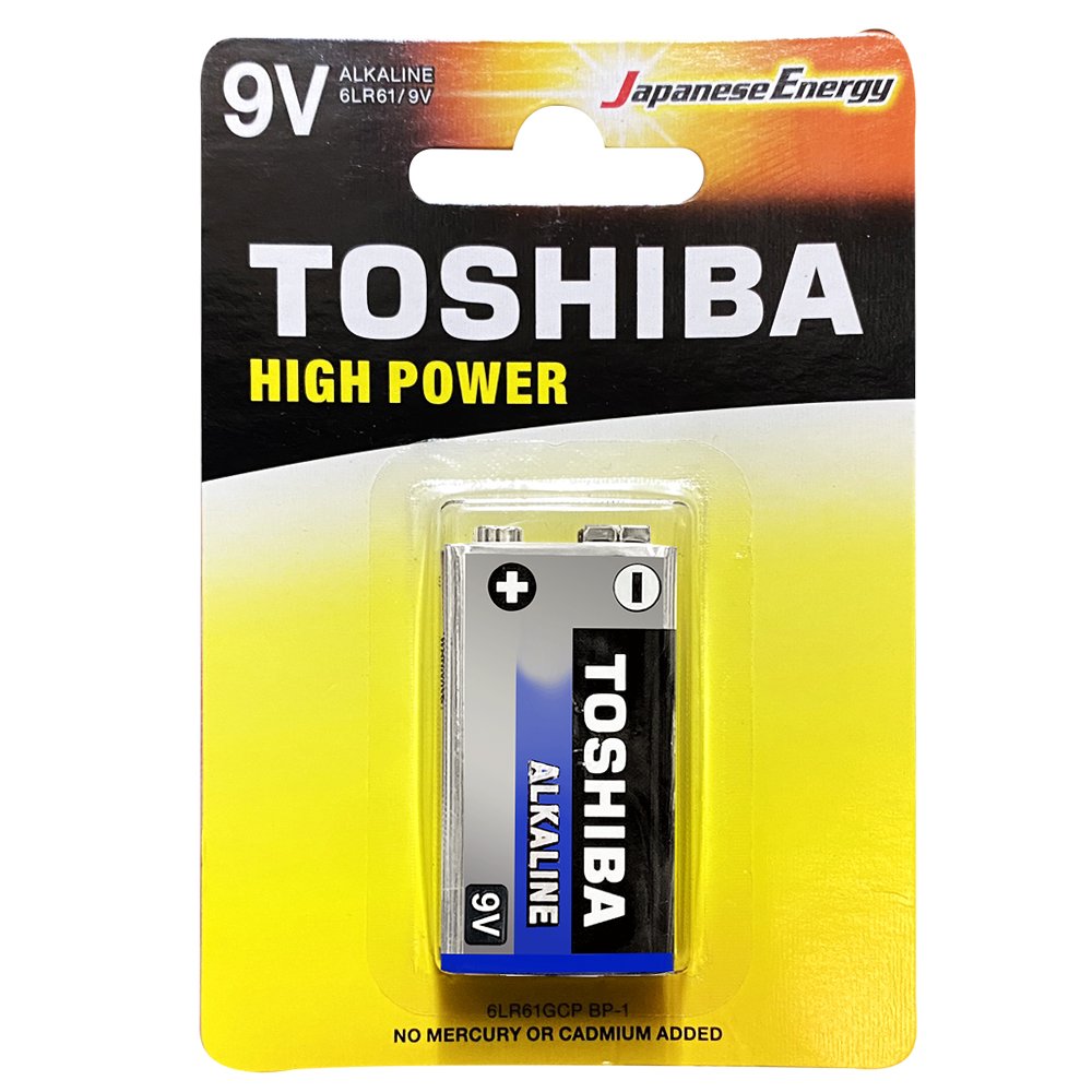 TOSHIBA 東芝 9V 鹼性電池4入