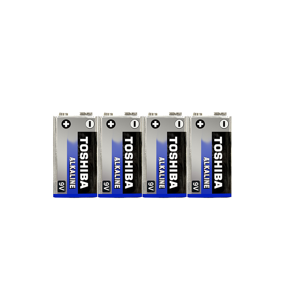 TOSHIBA 東芝 9V 鹼性電池4入