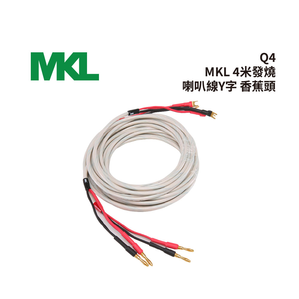 BOK 通豪 MKL 4米發燒喇叭線Y字-香蕉頭(Q4.4C)