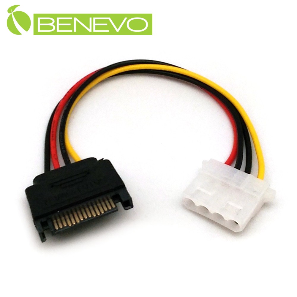 BENEVO SATA(15PIN)轉IDE(4PIN)電源線