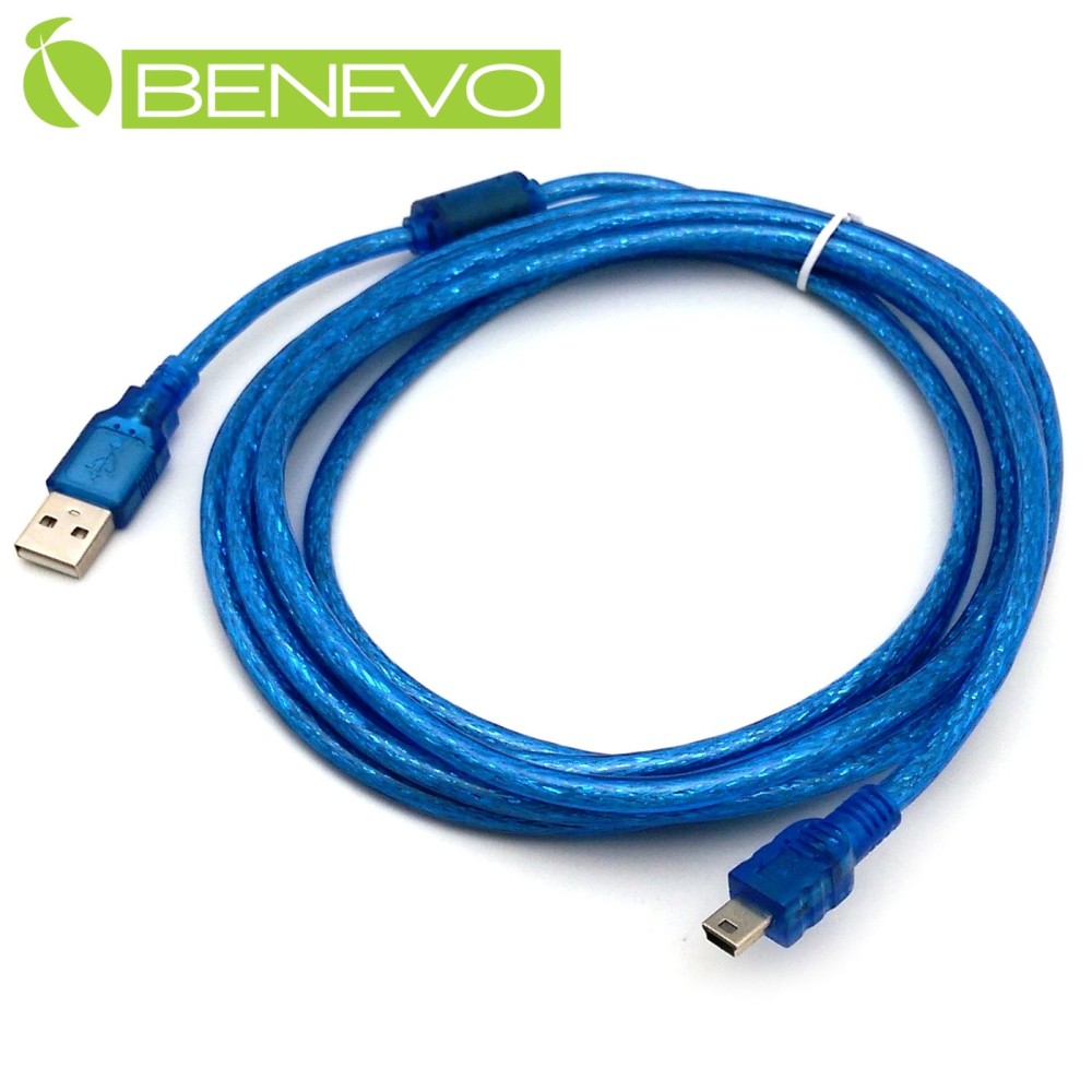 BENEVO 3M USB2.0 A公-Mini B公 高速傳輸連接線