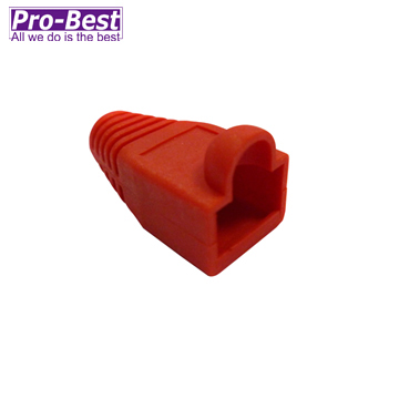 Pro-Best 柏旭佳 Cat.6 網路接頭護套 (紅色)-100PCS