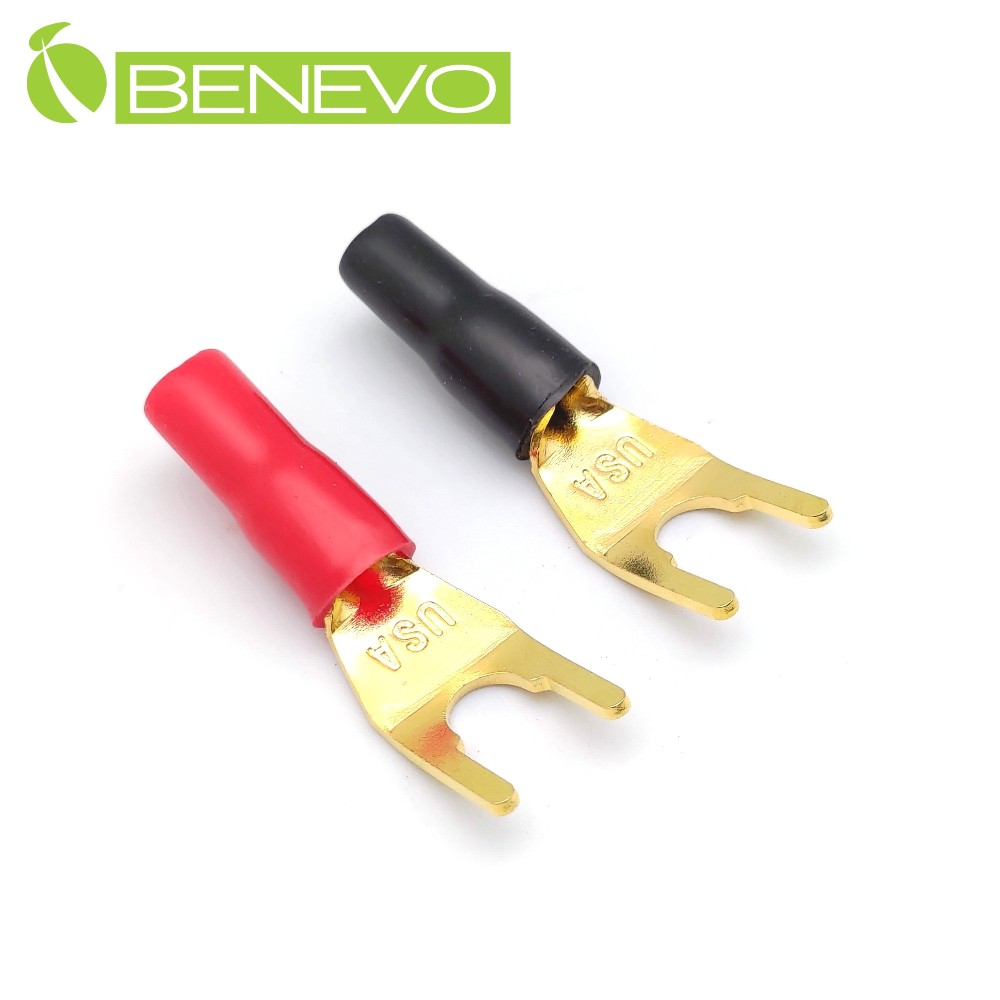 BENEVO音響用 純銅鍍金Y型接線頭
