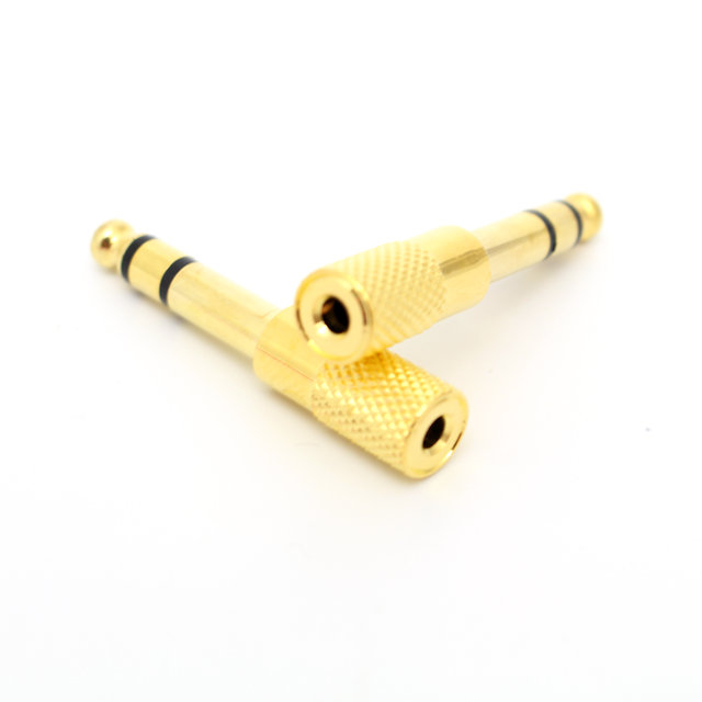 電子樂器 6.5 mm(公)轉3.5 mm(母) 耳機音源轉接頭