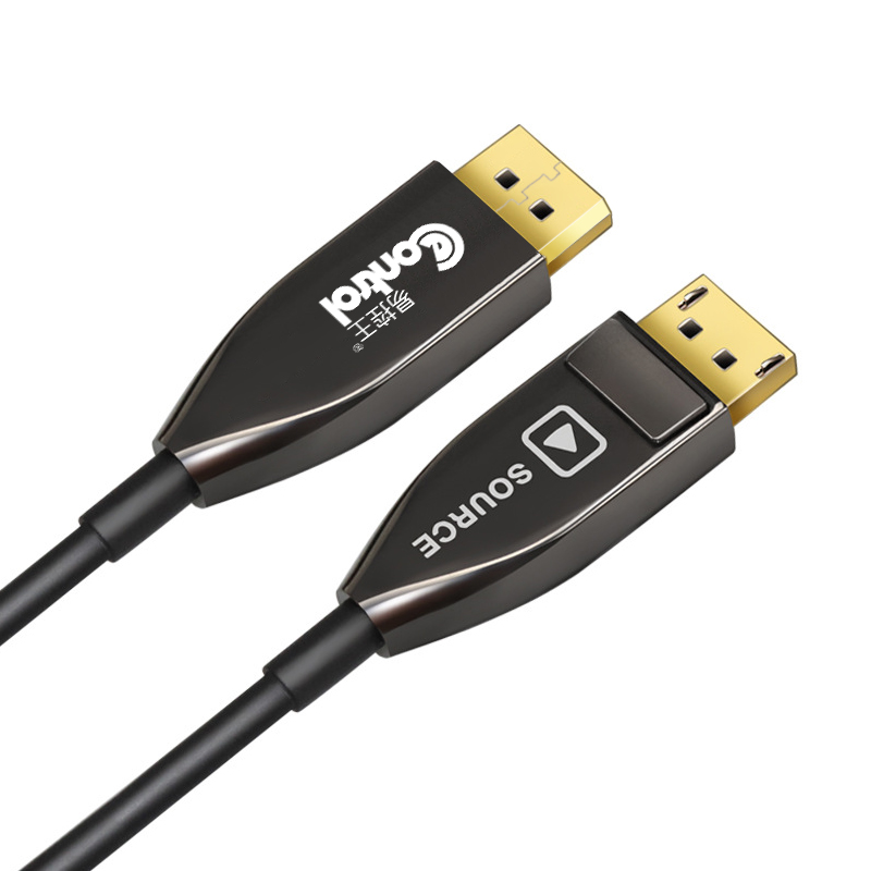 易控王 12米 DP1.4高畫質光纖線 8K/60Hz@144Hz 32Gbps 鍍金接頭 (30-364-07)