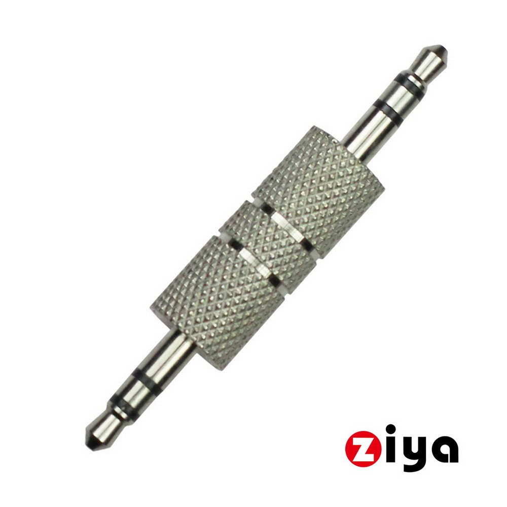 [ZIYA] 音源轉接頭 3.5公 對 3.5公 二環三極 (精密車花)