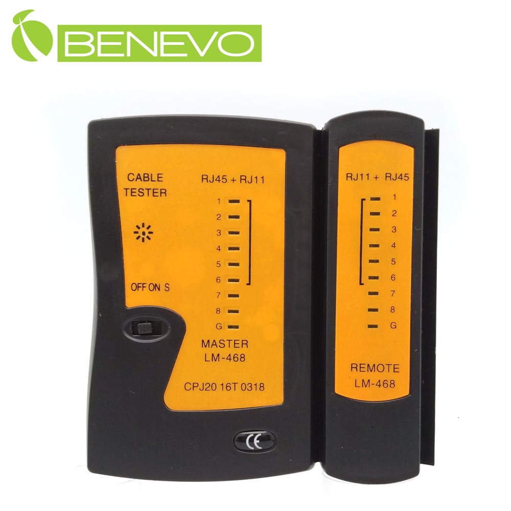 BENEVO多功能網路測線器 (RJ45/RJ12/RJ11)