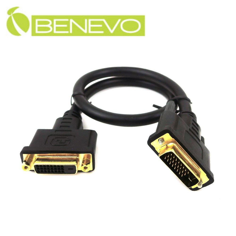 BENEVO 45cm DVI高品質公對母延長線(24+1)