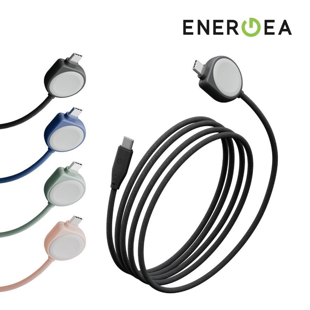 ENERGEA Flow Duo USB-C to USB-C+Apple Watch 二合一手錶充電線 1.5M