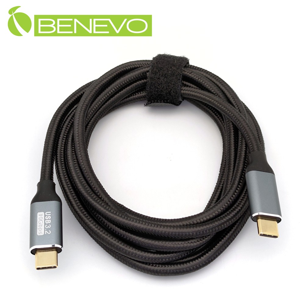 Benevo 2米 USB3.1 Gen2 Type-C公對公訊號連接線(10Gbps/PD100W) [BUSB3200CMM(E100W)]