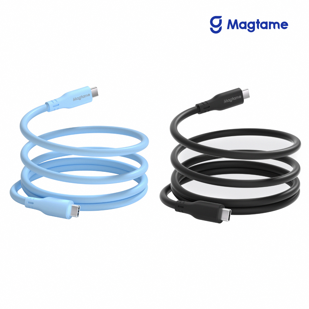 Magtame OS-Magcable USB-C to USB-C 磁性快收納充電傳輸線-液態矽膠版 0.9M（其他規格）