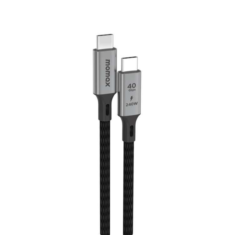 MOMAX 摩米士 Elite USB4 40Gbps 240W 高速傳輸線-(1m)-黑 DC39