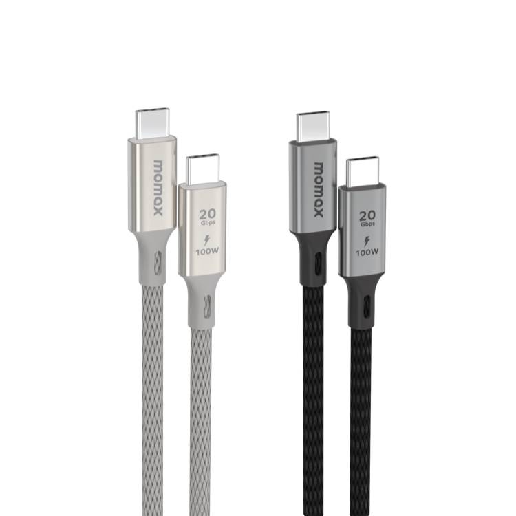 MOMAX 摩米士 Elite 100W USB-C USB 3.2 20Gbps傳輸線-(1m) DC31