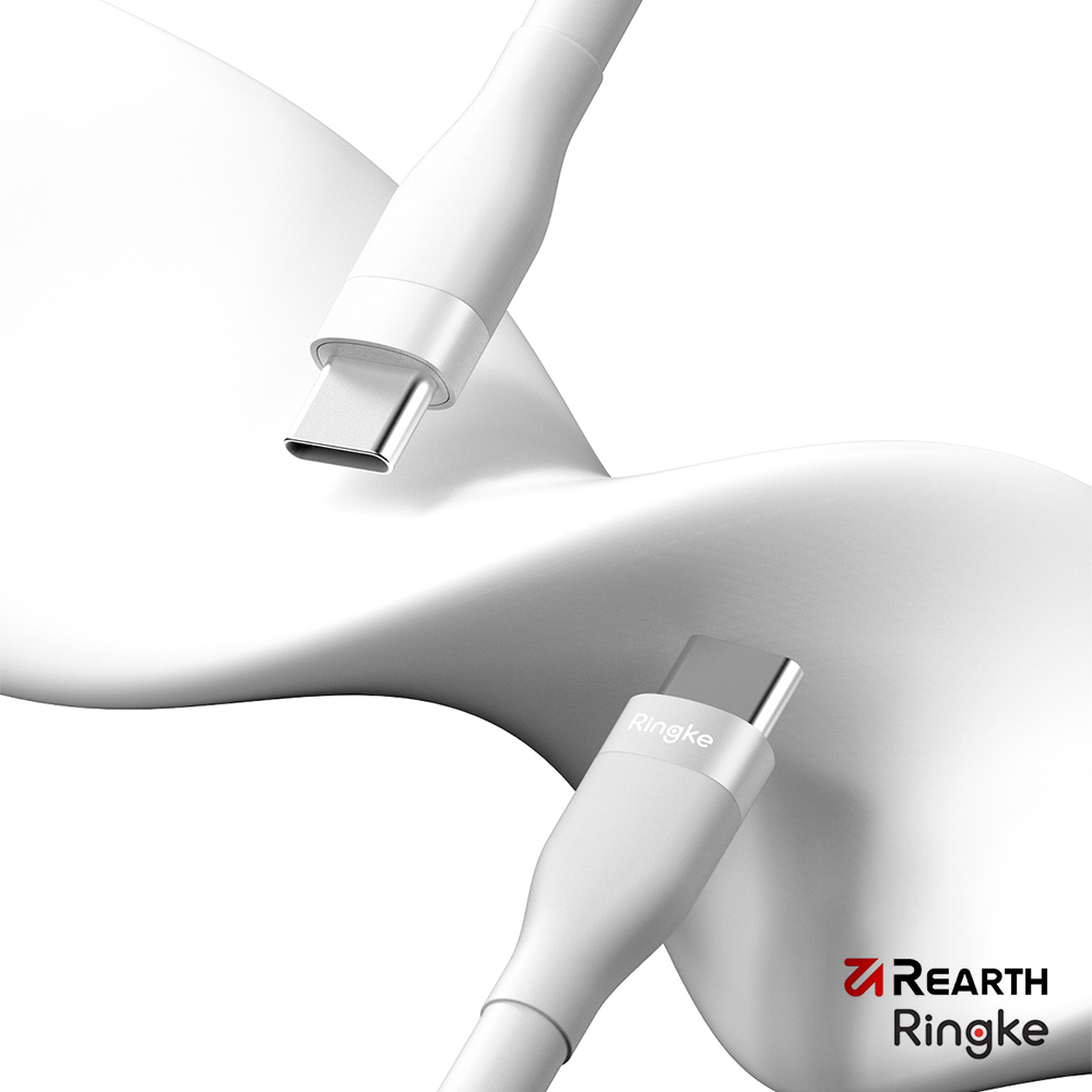Rearth Ringke USB Type C 快速充電傳輸線(2m)(白)（其他規格）