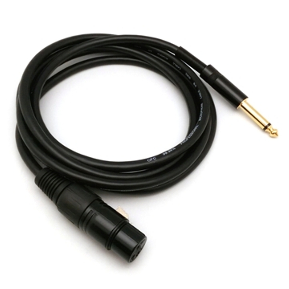 2M 6.3MM公頭轉XLR(Cannon接頭)母頭 非平衡式音訊連接線