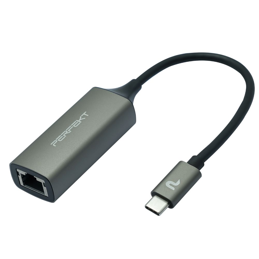 PERFEKT USB 3.1 Type C to RJ45網路孔轉接器