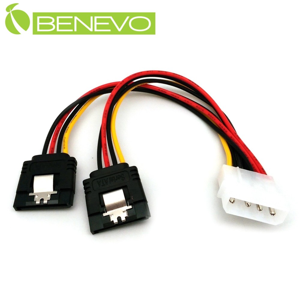 BENEVO IDE 4PIN轉雙SATA電源轉接線