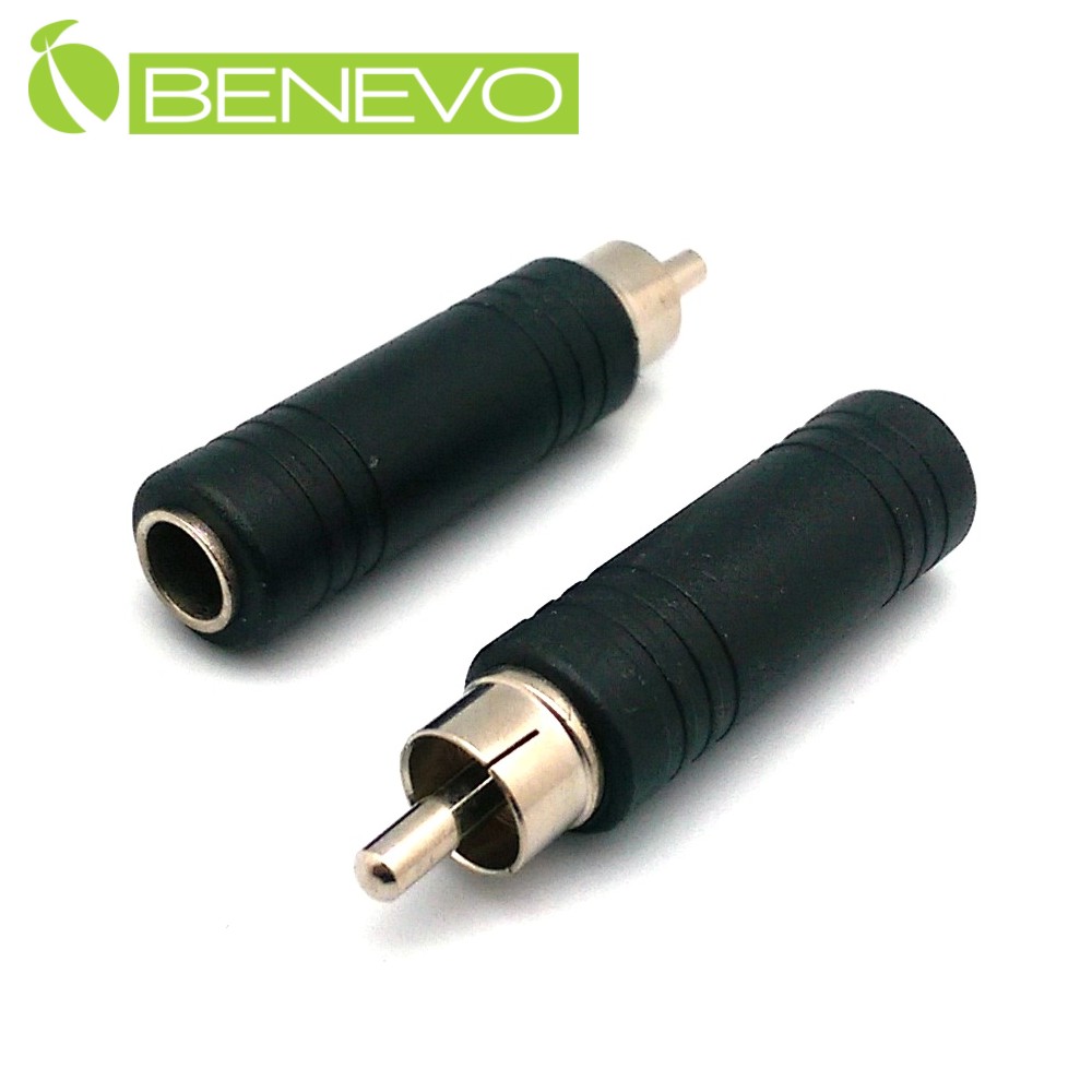 BENEVO RCA(公)轉6.3mm(母)音源轉接頭