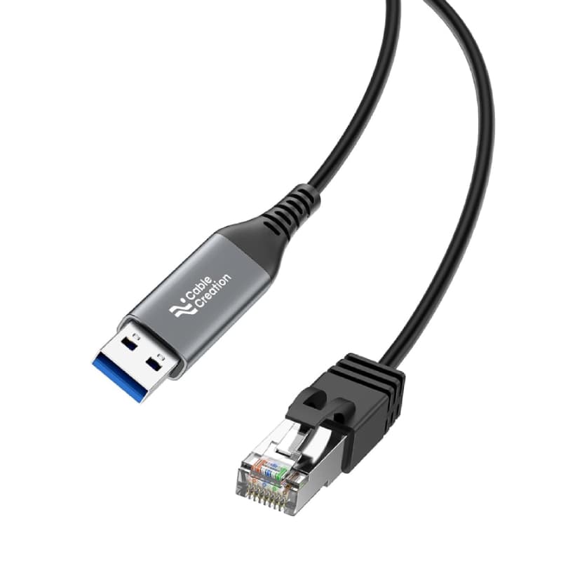 CableCreation 3M USB-A轉RJ45網路線 CAT6 智慧晶片 (CD0875)