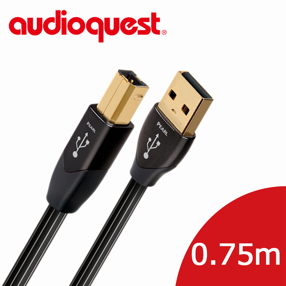 Audioquest 線聖 美國 USB-Digital Audio PEARL 傳輸線 0.75M (Type A-B)