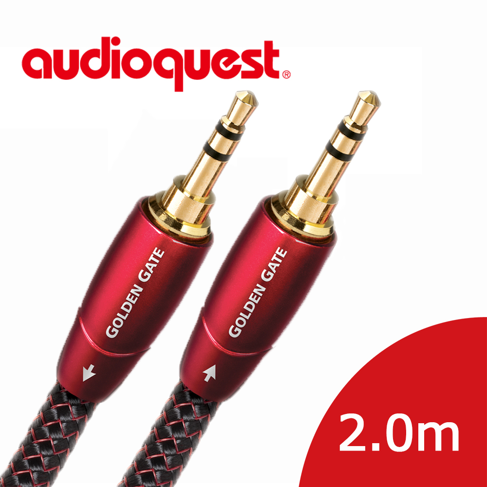 Audioquest 線聖 美國 Golden Gate (3.5mm to 3.5mm) 類比訊號線 2.0M