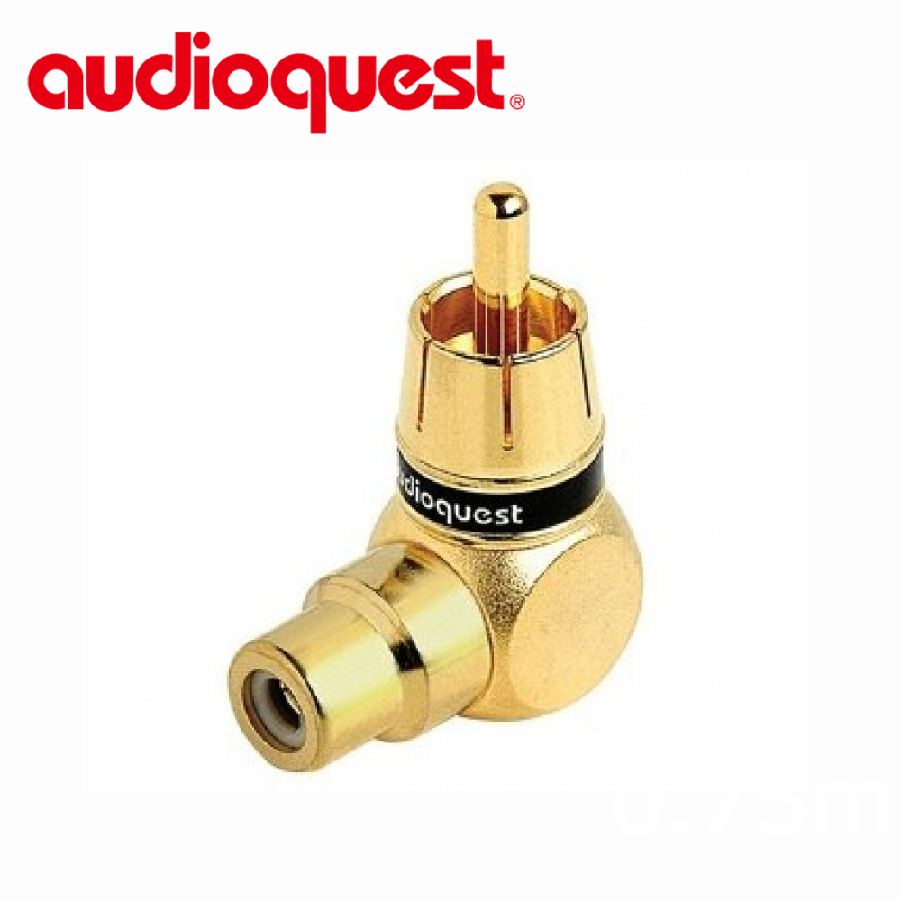 Audioquest 線聖 美國 RCA 90度 高品質轉換接頭 (RCA 公轉 RCA 母)