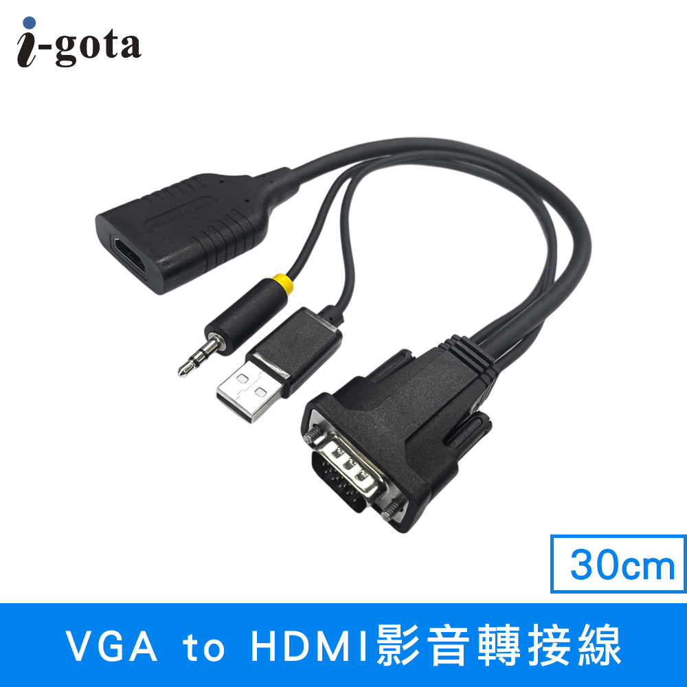i-gota 愛購它 VGA to HDMI影音轉接線(GAP-VH01)