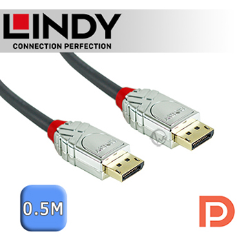 LINDY 林帝 CROMO 鉻系列 DisplayPort 1.4版 公 to 公  0.5m (36300)
