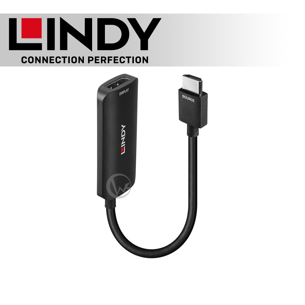 LINDY 林帝 HDMI 8K@60HZ TO DISPLAYPORT 1.4 轉接器(38329)