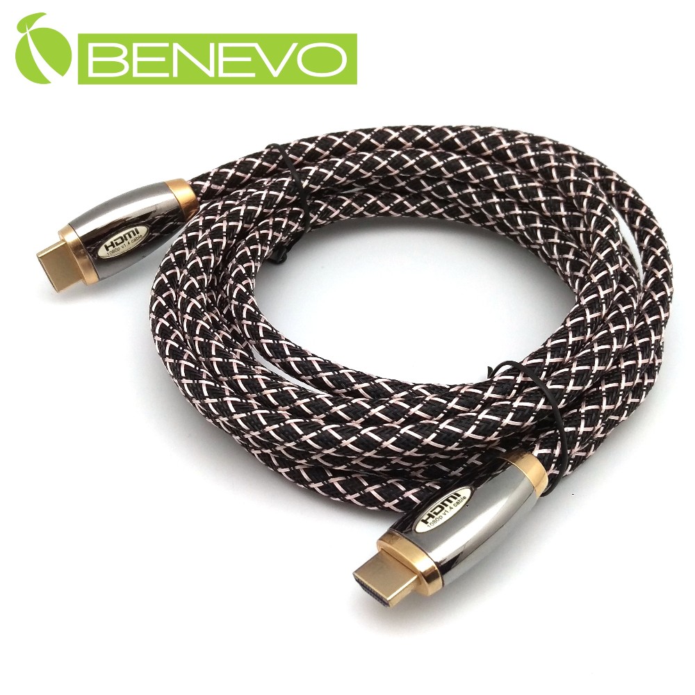 Benevo 滿芯版 3米 鍍金接頭 HDMI1.4 影音連接線 (BHDMI4030Z)