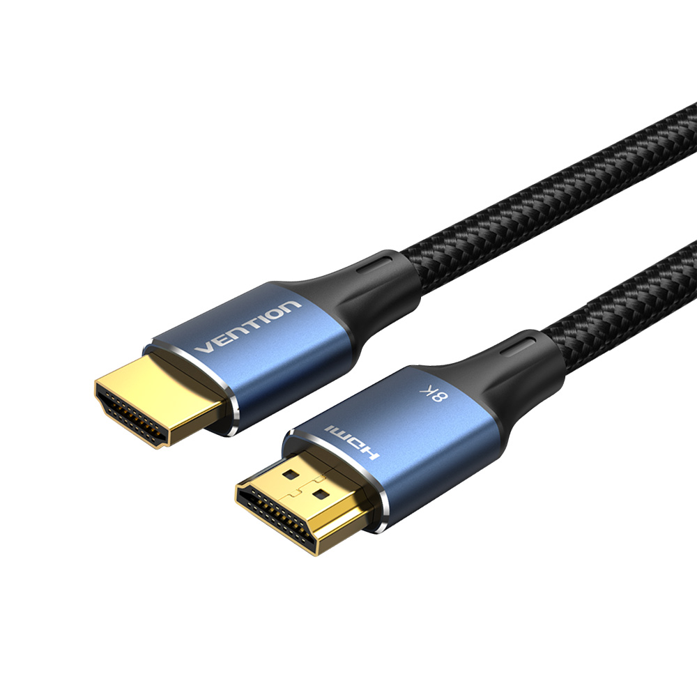 VENTION 威迅 HDMI線 2.1認證線 8K60Hz 4K160Hz 發燒線 鋁合金棉網金屬款 5M