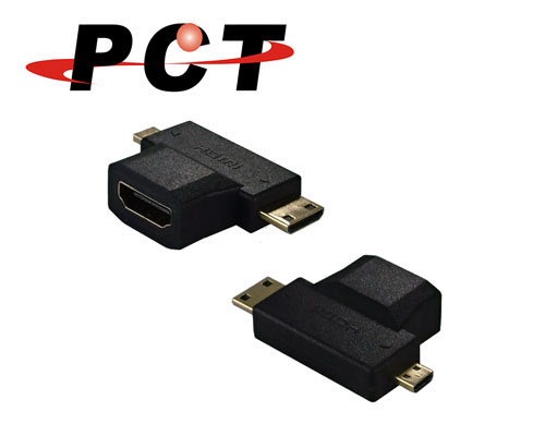 【PCT】Mini HDMI/Micro HDMI 轉 HDMI 轉接頭(H01)