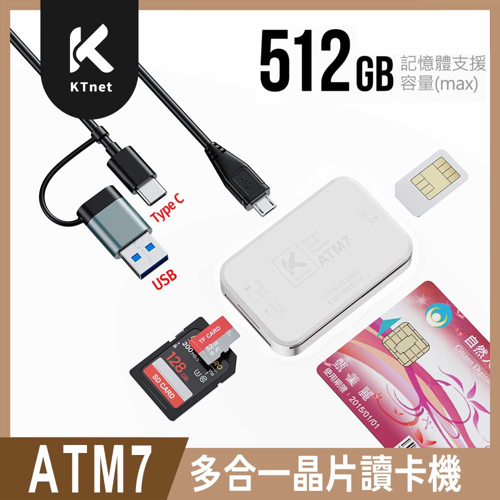 ATM7 多合一晶片讀卡機