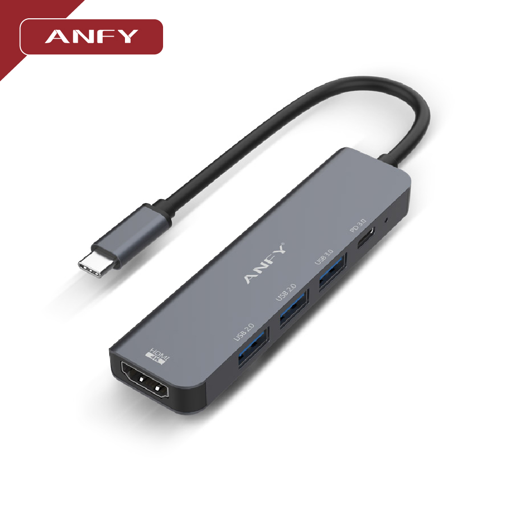 ANFY 安飛 Type-C TO HDMI/USB/PD轉接器 CH500