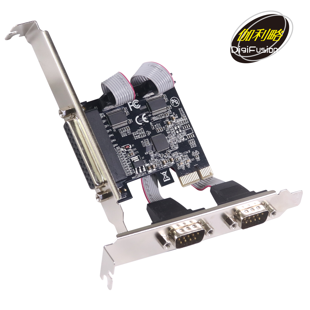 伽利略 PCI-E RS232(Serial) 2 Port + Parallel 1 Port 擴充卡