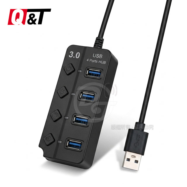 Q&T USB3.0 4port HUB極速集線器
