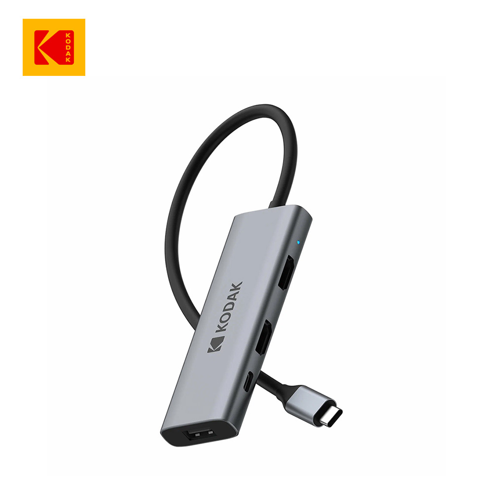 KODAK 柯達 USB-C T346 四合1 HDMI 多用途擴充轉接器