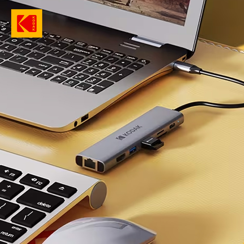 KODAK 柯達 USB-C T347 七合1 PD快充多功能集線器