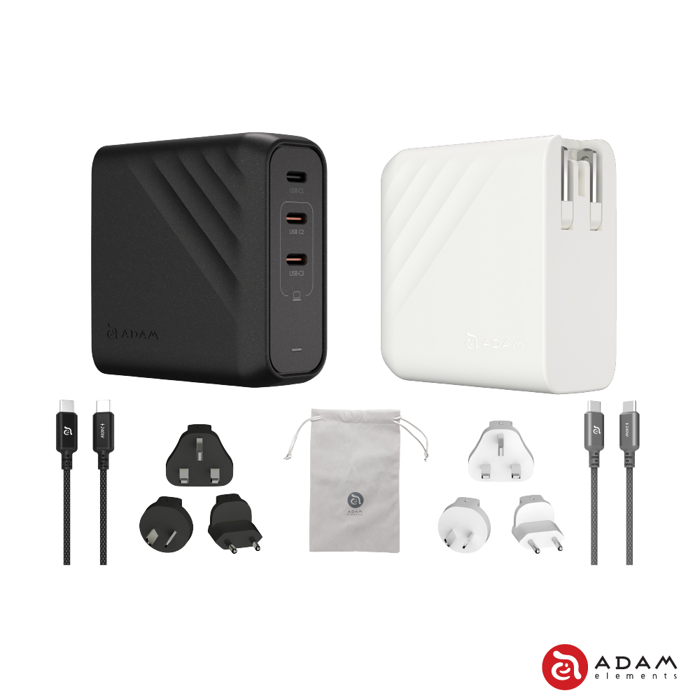 OMNIA Pro 140 140W 氮化鎵 3孔旅行萬用急速電源供應器(送200cm 充電線及萬國轉接頭)