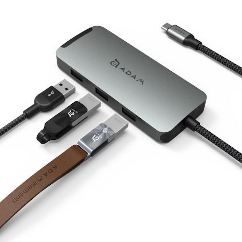 ADAM 亞果元素 Hub A08 USB-C 八合一多功能轉接器