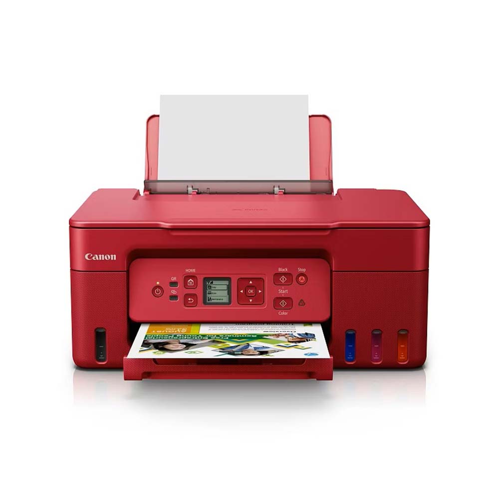 Canon 佳能 PIXMA G3770 原廠大供墨無線複合機 噴墨印表機 紅色 (公司貨)