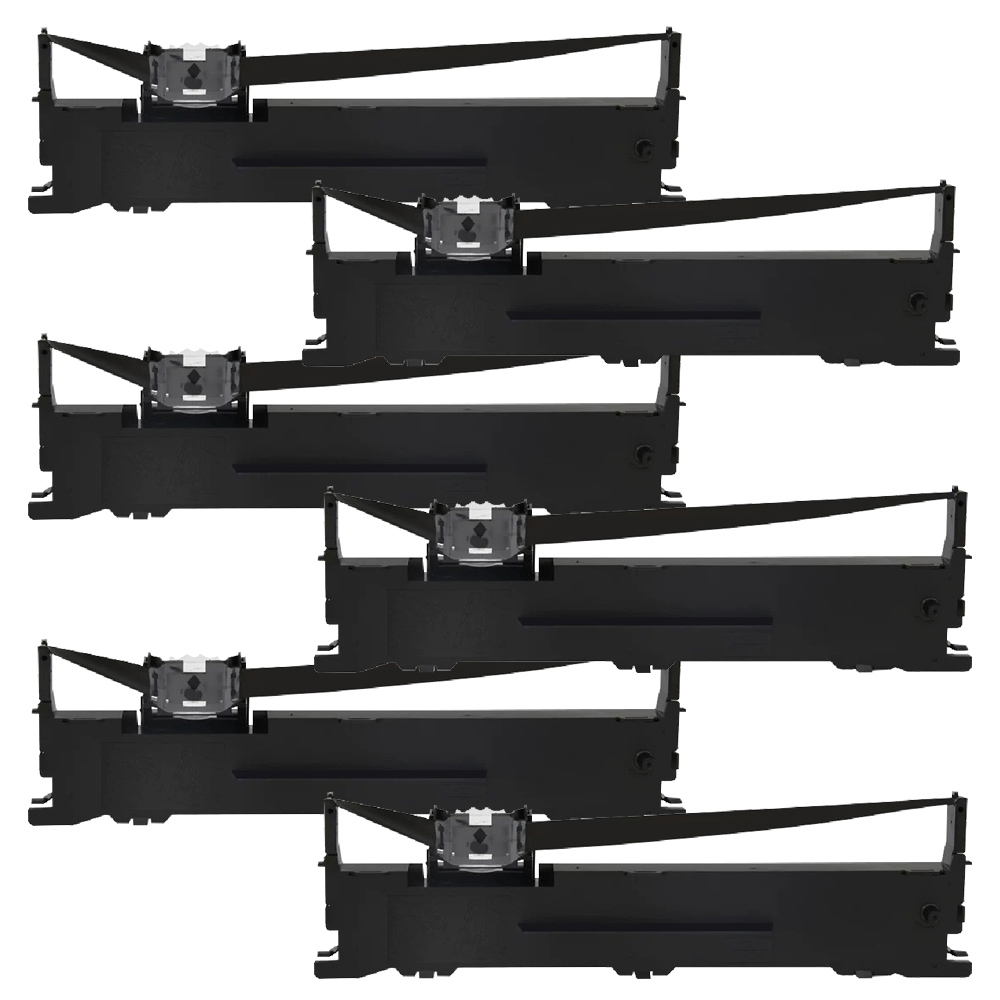 EPSON 愛普生 for LQ635 LQ635C 6入組 黑色相容色帶 適用 Epson LQ-635/LQ-635C/LQ-630K/LQ-635K (S015652)
