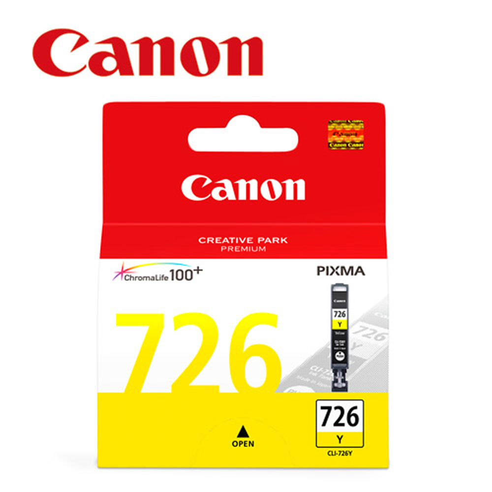 Canon 佳能 CLI-726Y 原廠黃色墨水匣（其他規格）